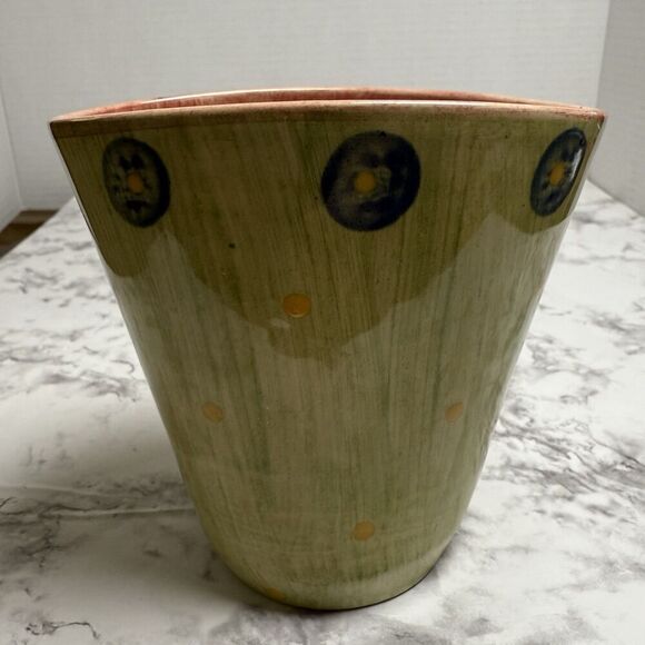 Belinda Brayshaw Pottery Irish Sheep Lamb Pot Vase Green Artist Signed - Picture 4 of 8